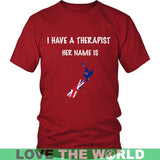 New Zealand Is My Therapist T Shirt P1 - new-zealand-is-my-therapist-t-shirt-p1-district-unisex-red-s-shirts-1sttheworld_735