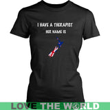 New Zealand Is My Therapist T Shirt P1 - new-zealand-is-my-therapist-t-shirt-p1-district-womens-black-xs-shirts-1sttheworld_921