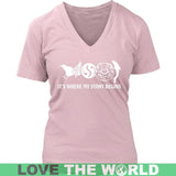 New Zealand It'S Where My Story Begins - new-zealand-its-where-my-story-begins-district-womens-v-neck-pink-s-t-shirts-1sttheworld_906