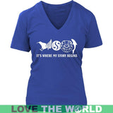 New Zealand It'S Where My Story Begins - new-zealand-its-where-my-story-begins-district-womens-v-neck-royal-blue-s-t-shirts-1sttheworld_948