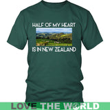New Zealand T Shirt A0 - new-zealand-t-shirt-x1-district-unisex-dark-green-s-shirts-1sttheworld_479