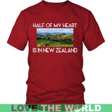 New Zealand T Shirt A0 - new-zealand-t-shirt-x1-district-unisex-red-s-shirts-1sttheworld_883