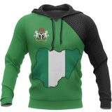 Nigeria Map Special Hoodie A5 - ni2