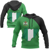 Nigeria Map Special Hoodie A5 - niii