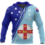 Australia Hoodie - New South Wales Flag - BN14 - nsw1