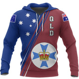 Australia Hoodie - Queensland Flag - BN14 - qld1