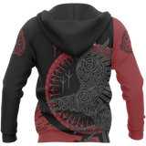 Viking Raven Pullover Hoodie A0 - raven3