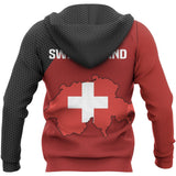 Switzerland Map Special Hoodie A5 - retert