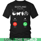 SCOTLAND IS CALLING T-SHIRT C1 - scotland-is-calling-t-shirt-c1-district-unisex-black-s-shirts-1sttheworld_113