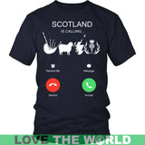 SCOTLAND IS CALLING T-SHIRT C1 - scotland-is-calling-t-shirt-c1-district-unisex-navy-s-shirts-1sttheworld_986