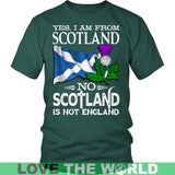 SCOTLAND IS NOT ENGLAND T-SHIRT A9 - scotland-is-not-england-t-shirt-a9-district-unisex-dark-green-s-shirts-1sttheworld_173