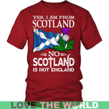 SCOTLAND IS NOT ENGLAND T-SHIRT A9 - scotland-is-not-england-t-shirt-a9-district-unisex-red-s-shirts-1sttheworld_853