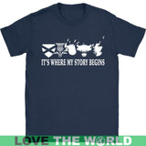 SCOTLAND IT'S WHERE MY STORY BEGINS - scotland-its-where-my-story-begins-gildan-womens-t-shirt-navy-s-shirts-1sttheworld_726