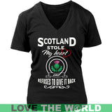 SCOTLAND STOLE MY HEART T-SHIRTS NH1 - scotland-stole-my-heart-t-shirts-nh1-district-womens-v-neck-black-s-1sttheworld_912