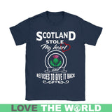 SCOTLAND STOLE MY HEART T-SHIRTS NH1 - scotland-stole-my-heart-t-shirts-nh1-gildan-womens-shirt-navy-s-1sttheworld_936