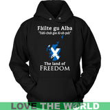 SCOTLAND THE LAND OF FREEDOM T-SHIRT P1 - scotland-the-land-of-freedom-t-shirt-p1-unisex-hoodie-black-s-shirts-1sttheworld_445