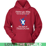 SCOTLAND THE LAND OF FREEDOM T-SHIRT P1 - scotland-the-land-of-freedom-t-shirt-p1-unisex-hoodie-red-s-shirts-1sttheworld_660