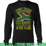 SOUTH AFRICA NATIONAL FLAGS T-SHIRTS - south-africa-national-flags-t-shirts-district-long-sleeve-shirt-black-s-1sttheworld_351