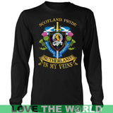SUTHERLAND TARTAN IN MY VEINS T-SHIRT C6 - sutherland-tartan-in-my-veins-t-shirt-c6-district-long-sleeve-black-s-shirts-1sttheworld_773