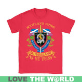 SUTHERLAND TARTAN IN MY VEINS T-SHIRT C6 - sutherland-tartan-in-my-veins-t-shirt-c6-gildan-womens-red-s-shirts-1sttheworld_350