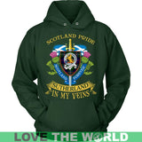 SUTHERLAND TARTAN IN MY VEINS T-SHIRT C6 - sutherland-tartan-in-my-veins-t-shirt-c6-unisex-hoodie-dark-green-s-shirts-1sttheworld_585