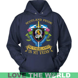 SUTHERLAND TARTAN IN MY VEINS T-SHIRT C6 - sutherland-tartan-in-my-veins-t-shirt-c6-unisex-hoodie-navy-s-shirts-1sttheworld_965