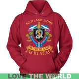 SUTHERLAND TARTAN IN MY VEINS T-SHIRT C6 - sutherland-tartan-in-my-veins-t-shirt-c6-unisex-hoodie-red-s-shirts-1sttheworld_999