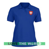 SWITZERLAND - COAT OF ARMS WOMEN POLO T-SHIRT W8 - switzerland-coat-of-arms-women-polo-t-shirt-w8-royal-s-womens-shirts-1sttheworld_239