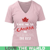 TAKE ME TO CANADA T-SHIRTS NH1 - take-me-to-canada-t-shirts-nh1-district-womens-v-neck-pink-s-1sttheworld_477