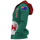 Australia Hoodie - Tasmania Flag - BN14 - tas4_3b1f5679-c702-4b61-84e5-43a52b414136