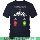 THE MOUNTAINS ARE CALLING AND I MUST GO 28 - the-mountains-are-calling-and-i-must-go-28-district-unisex-shirt-navy-s-t-shirts-1sttheworld_357