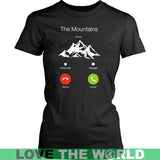 THE MOUNTAINS ARE CALLING AND I MUST GO 28 - the-mountains-are-calling-and-i-must-go-28-district-womens-shirt-black-xs-t-shirts-1sttheworld_478