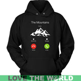 THE MOUNTAINS ARE CALLING AND I MUST GO 28 - the-mountains-are-calling-and-i-must-go-28-unisex-hoodie-black-s-t-shirts-1sttheworld_752
