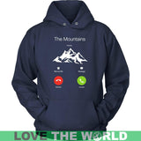 THE MOUNTAINS ARE CALLING AND I MUST GO 28 - the-mountains-are-calling-and-i-must-go-28-unisex-hoodie-navy-s-t-shirts-1sttheworld_423