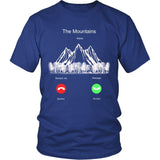 THE MOUNTAINS IS CALLING T-SHIRT P3 - the-mountains-is-calling-t-shirt-p3-district-unisex-royal-blue-s-shirts-1sttheworld_451