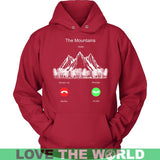 THE MOUNTAINS IS CALLING T-SHIRT P3 - the-mountains-is-calling-t-shirt-p3-unisex-hoodie-red-s-shirts-1sttheworld_338