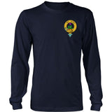 Thomson Blue Tartan Shirt Or Tartan Hoodie In Me TH8 - thomson-blue-in-me-t-shirt-w8-district-long-sleeve-navy-s-shirts-1sttheworld_458