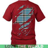 Thomson Blue Tartan Shirt Or Tartan Hoodie In Me TH8 - thomson-blue-in-me-t-shirt-w8-shirts-1sttheworld_2_317