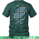 Thomson Blue Tartan Shirt Or Tartan Hoodie In Me TH8 - thomson-blue-in-me-t-shirt-w8-shirts-1sttheworld_3_928