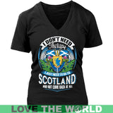 TO GO TO SCOTLAND HM1 - to-go-scotland-hm1-district-womens-v-neck-black-s-t-shirts-1sttheworld_587