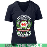 TO GO TO WALES HM1 - to-go-wales-hm1-district-womens-v-neck-navy-s-t-shirts-1sttheworld_237