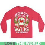 TO GO TO WALES HM1 - to-go-wales-hm1-gildan-long-sleeve-tee-red-s-t-shirts-1sttheworld_509
