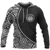 Hawaii Polynesian Hoodie - Sun Style 02 J1 - trang