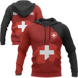 Switzerland Map Special Hoodie A5 - tyut