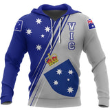 Australia Hoodie - Victoria Flag - BN14 - vic