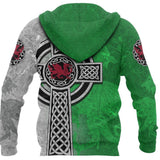 Wales Hoodie - Celtic Cross Welsh Dragon K4 - wales-celtic-hoodie-cross2