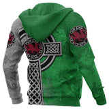 Wales Hoodie - Celtic Cross Welsh Dragon K4 - wales-celtic-hoodie-cross3