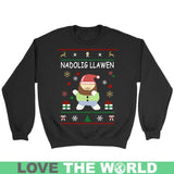 WALES CHRISTMAS T-SHIRT P1 - wales-christmas-t-shirt-p1-crewneck-sweatshirt-black-s-shirts-1sttheworld_890