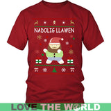 WALES CHRISTMAS T-SHIRT P1 - wales-christmas-t-shirt-p1-district-unisex-red-s-shirts-1sttheworld_150