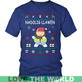WALES CHRISTMAS T-SHIRT P1 - wales-christmas-t-shirt-p1-district-unisex-royal-blue-s-shirts-1sttheworld_107